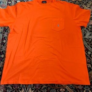 Orange Ralph Lauren pocket t shirt